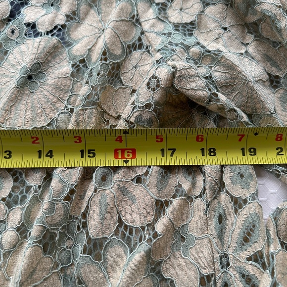 Allegra K Women's Crochet Lace See Through Floral Ruffle Neck Blouse Size XL NWT - Picture 15 of 17